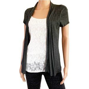 Lavish woman's Lace Insert Fashion cardigans Top